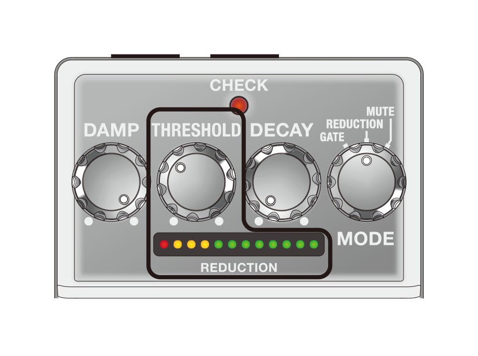 DAMP knob setting
