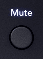 Mute button off, unlit white