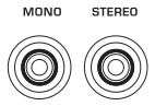 MONO and STEREO output jacks