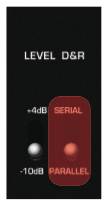 Routing toggle switch set to PARALLEL