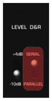 Routing toggle switch set to SERIAL