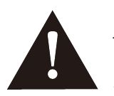 Caution symbol: an exclamation point inside a triangle
