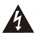 Electrical caution symbol: a lightning bolt inside a triangle