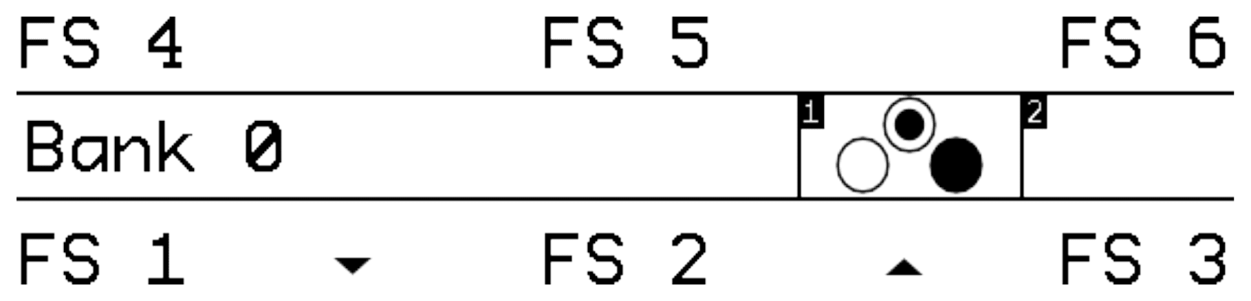 Standard UI showing dynamic aux switch icons