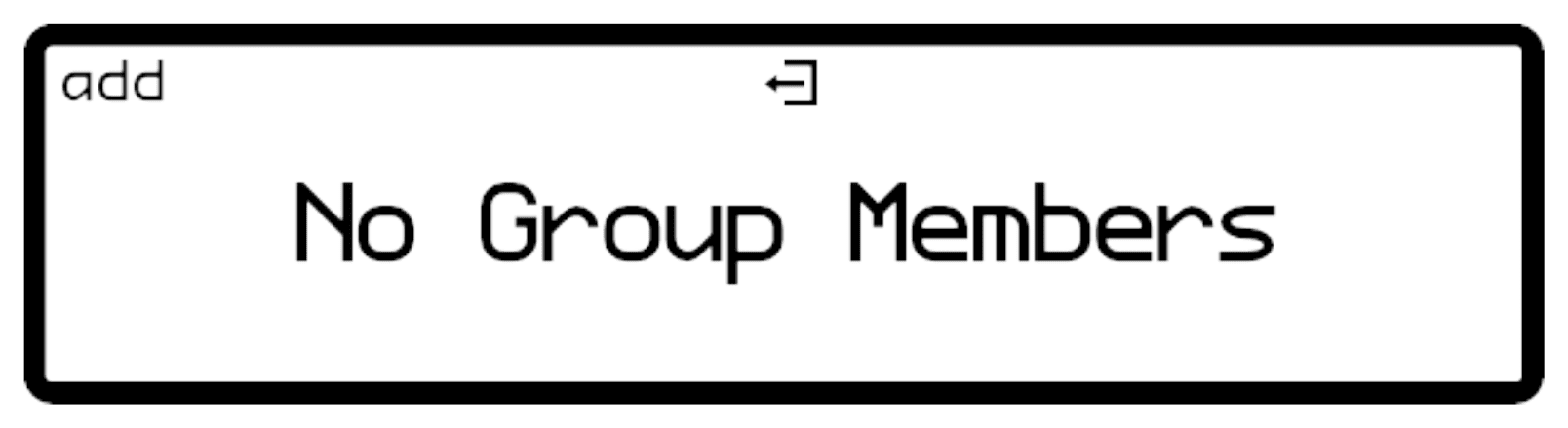 Switch group screen with no members