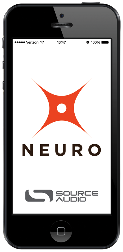 The Neuro Mobile App start screen on a phone