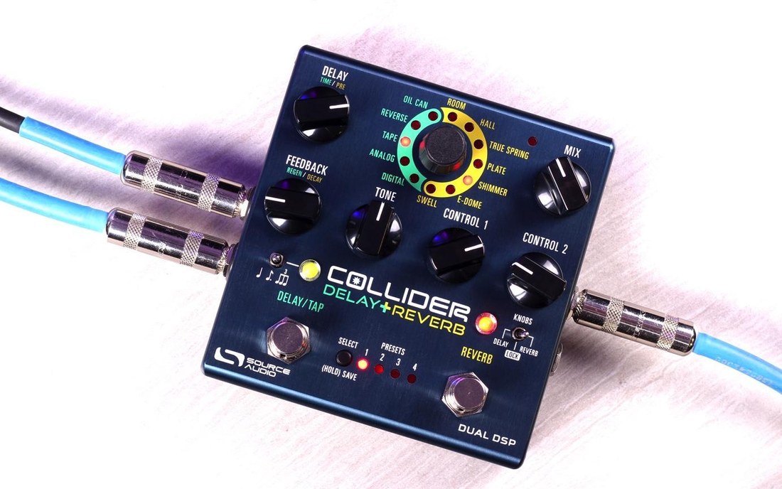 The Collider with cables plugged into its jacks