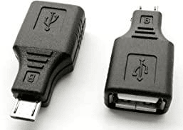 USB-micro to USB A (OTG) adapter for Android devices