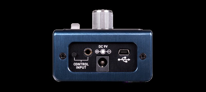 Top panel: power, USB and control input jacks