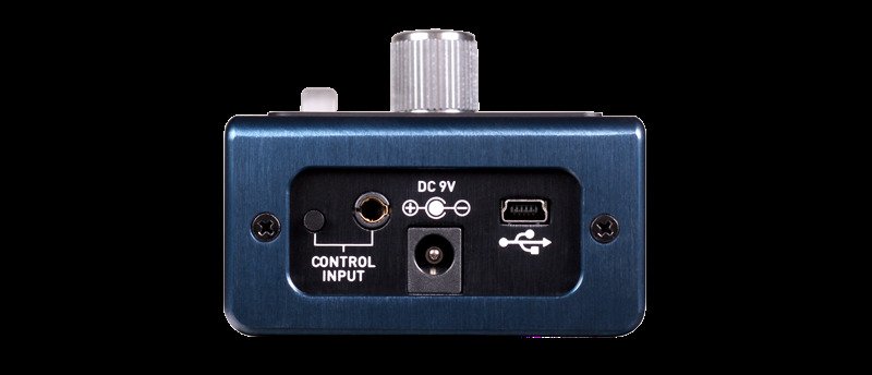 The EQ2's top panel: CONTROL INPUT, DC 9V and USB jacks