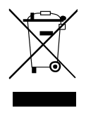 Crossed-out wheeled bin symbol: do not dispose of electronic equipment with household waste